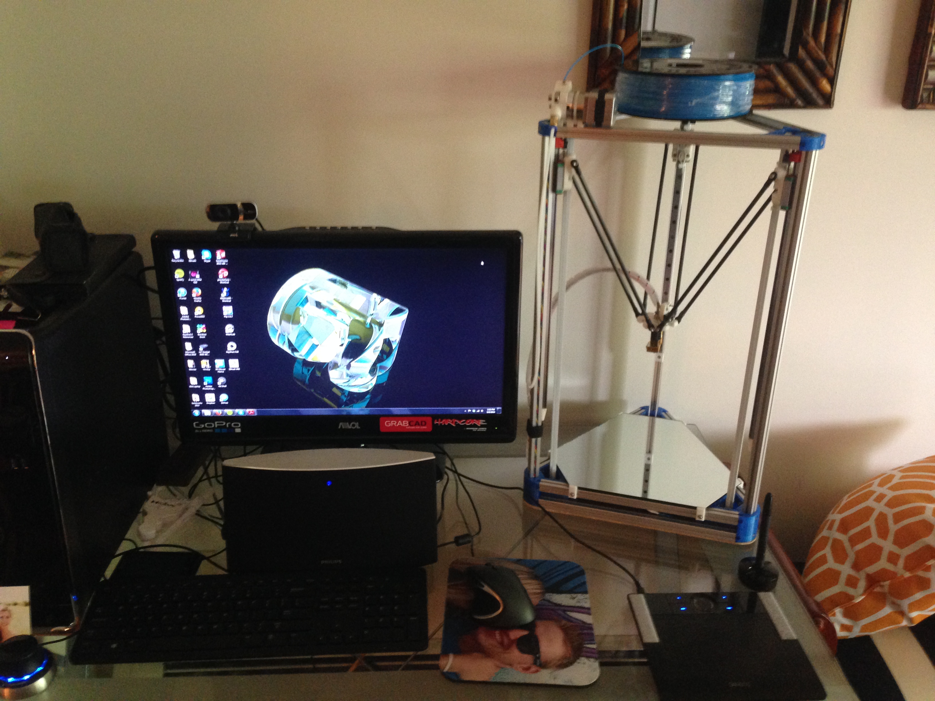 高智能化三角洲3D打印机