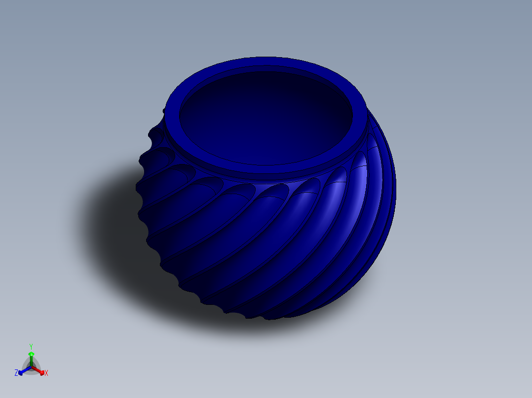 sequence-pot-花瓶模型正等轴测图