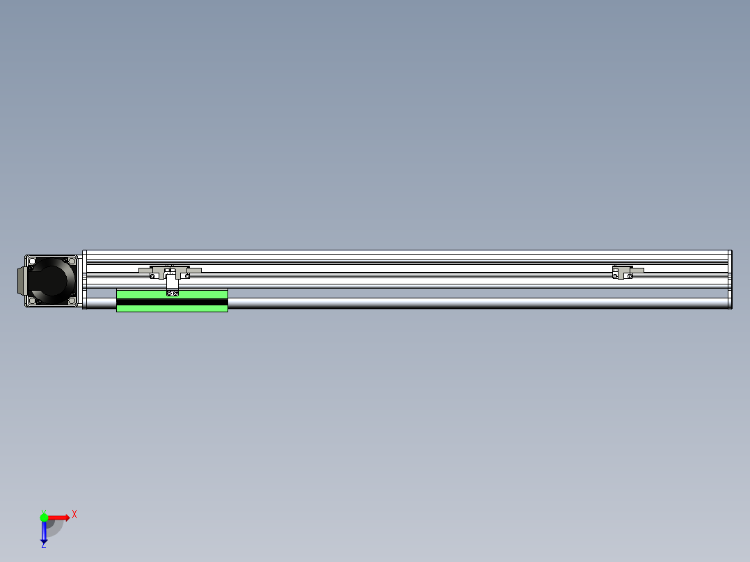 同步带滑台-半封闭B13-L90-S550-R-P40-D3俯视图