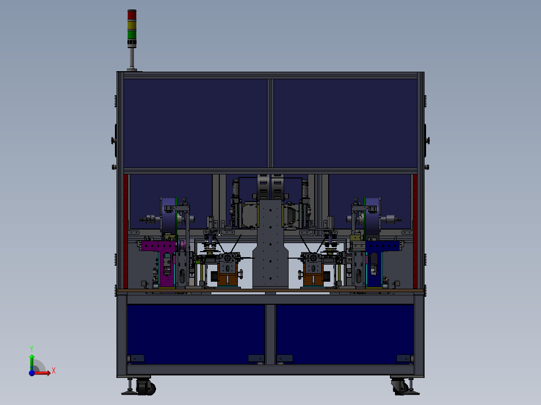 双工位贴提拉手胶纸机sw18可编辑前视图