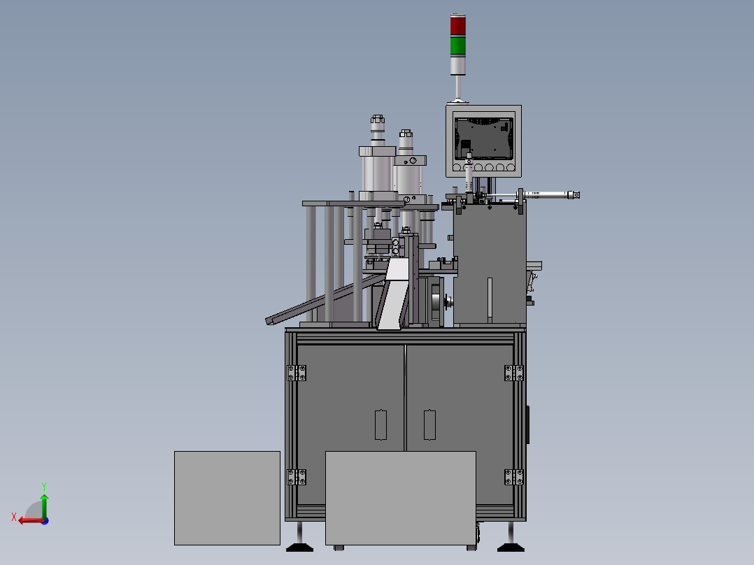 插头破坏回收机（sw14可编辑+工程图）后视图