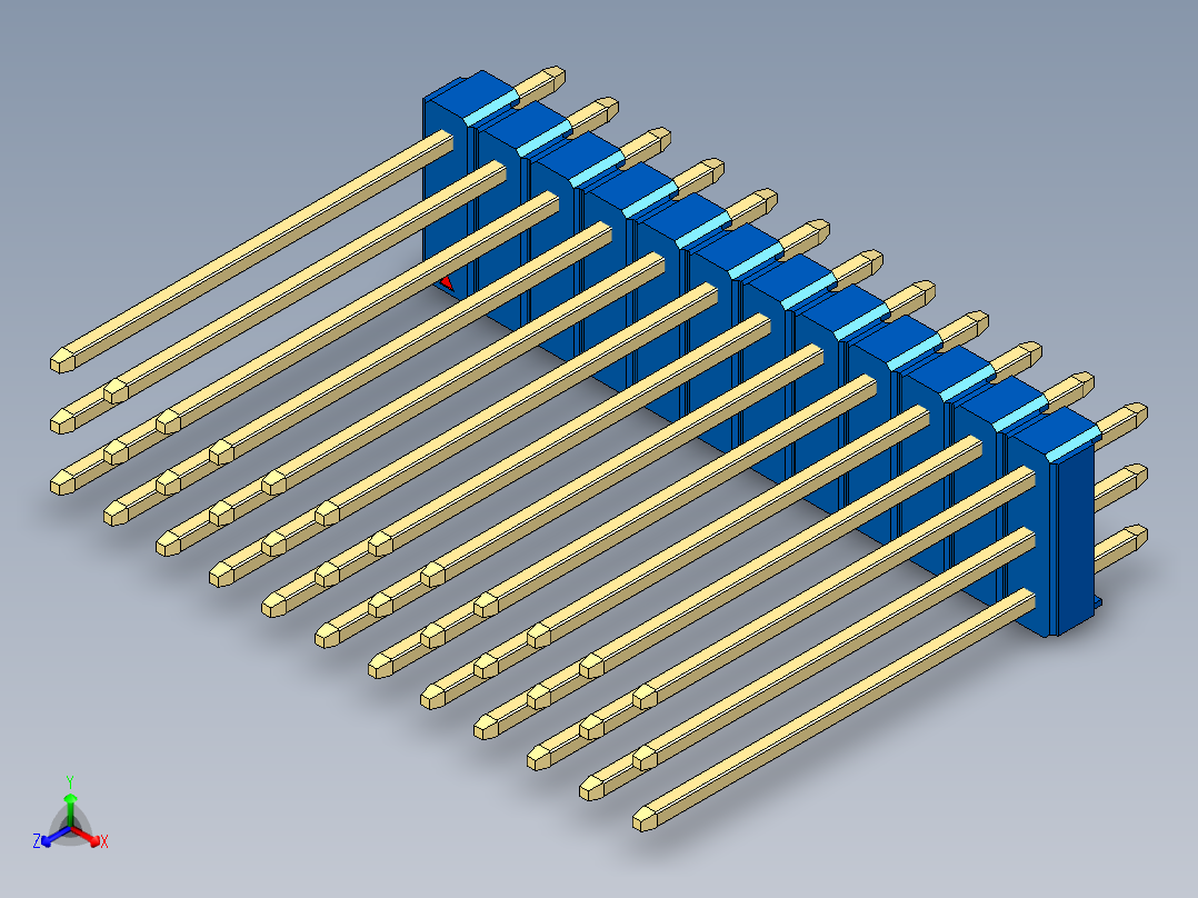 彩色公头100mil（2.54mm）系列-DS1021_blue_3x12p_100mil_Type19_rev1.0