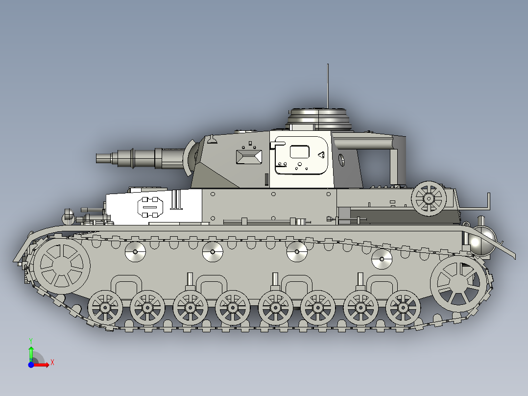 战斗坦克玩具 STP前视图