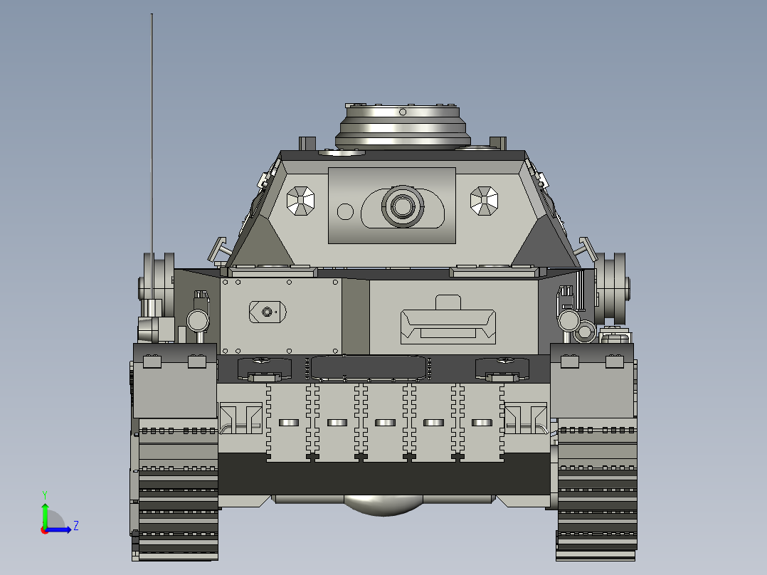 战斗坦克玩具 STP左视图