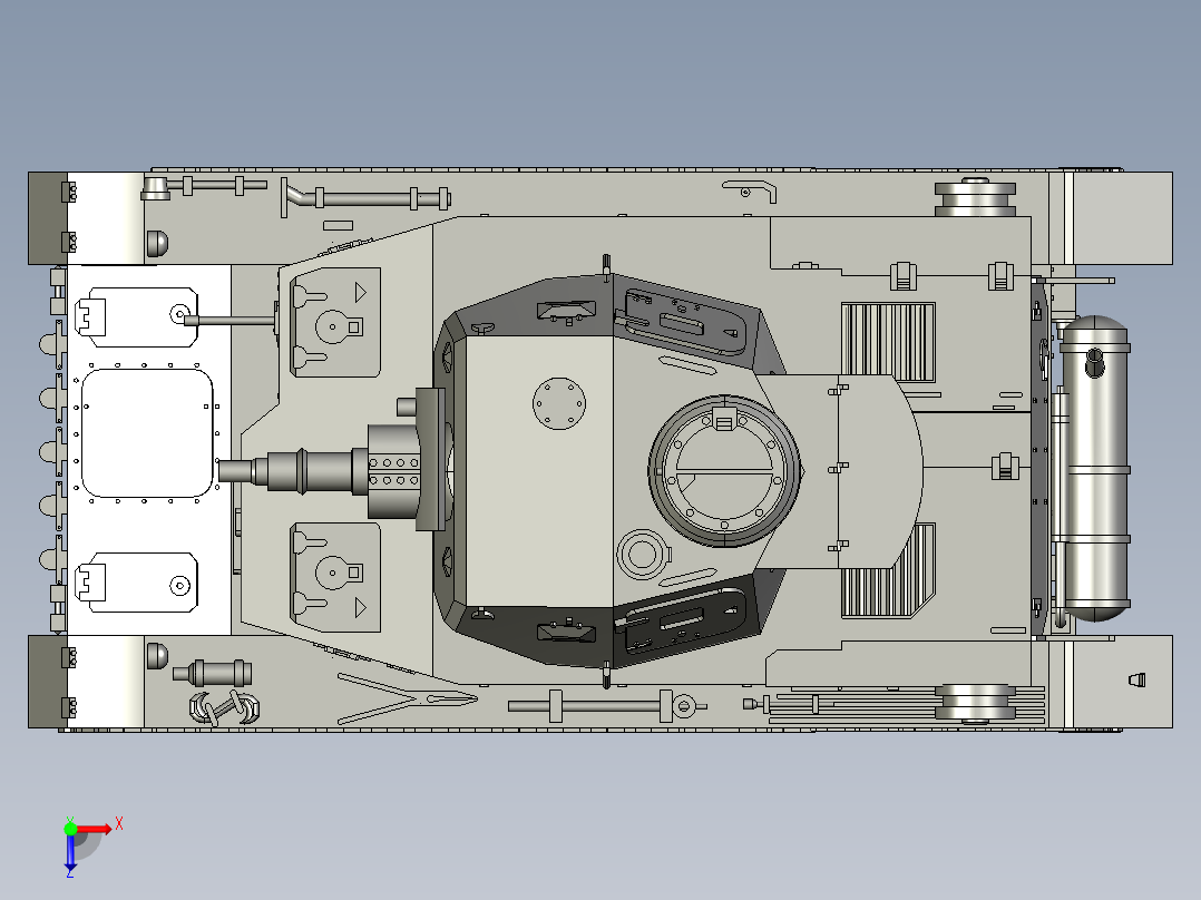 战斗坦克玩具 STP俯视图