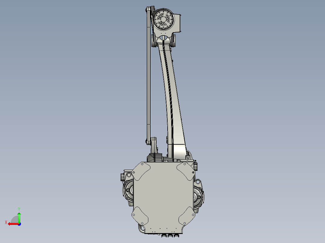 川崎Cp700L四轴工业码垛机器人三维模型资料后视图