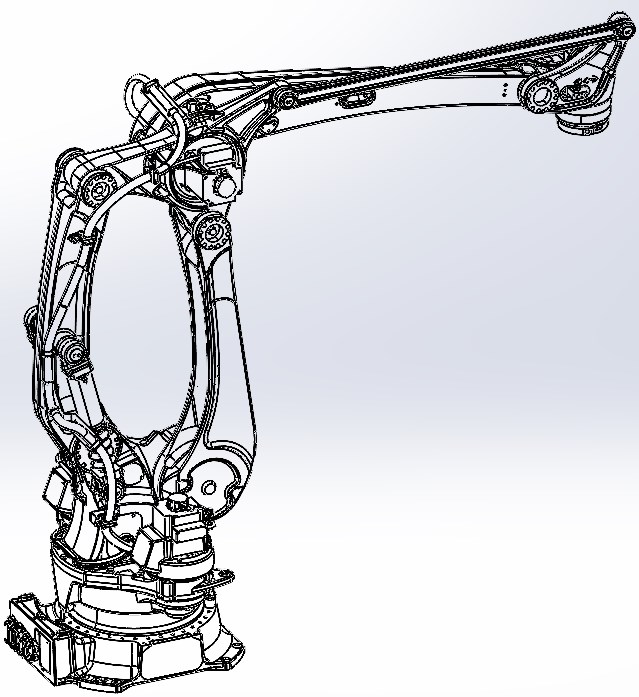 川崎Cp700L四轴工业码垛机器人三维模型资料