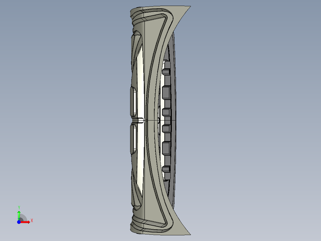 汽车行李箱门、行李箱盖--igs catia stp前视图