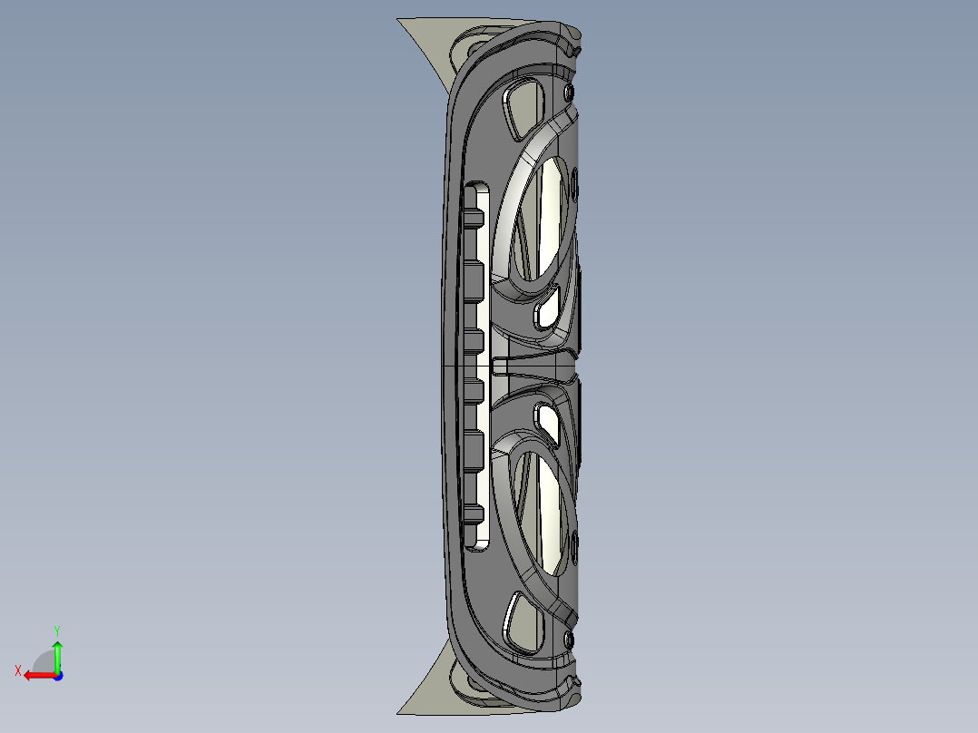 汽车行李箱门、行李箱盖--igs catia stp后视图
