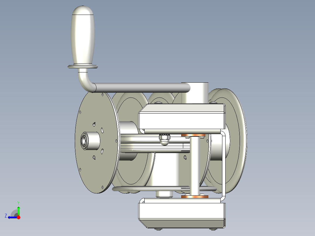 手动绞车3--stp右视图