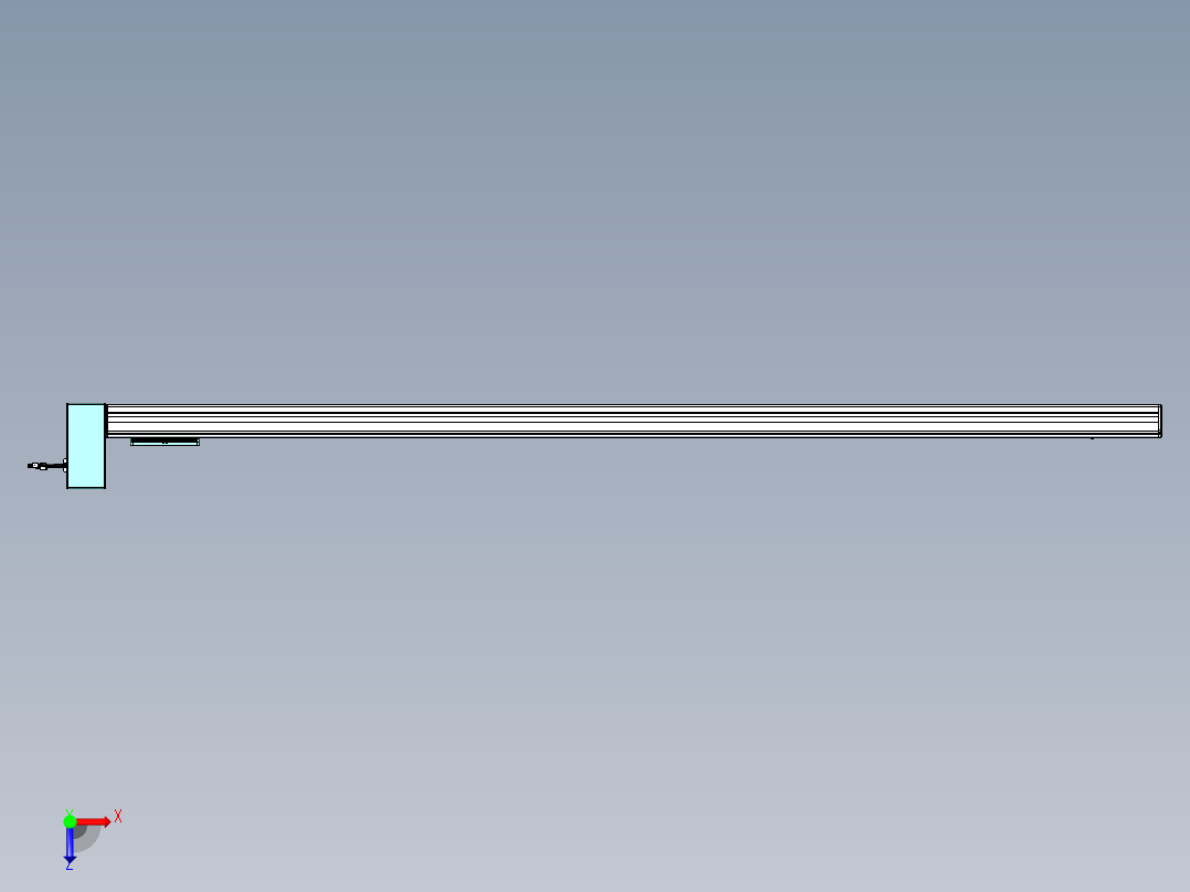 威洛博VBC同步带传动一无尘环境VBC14-L45-S2150-BRU-ZP75-C3俯视图