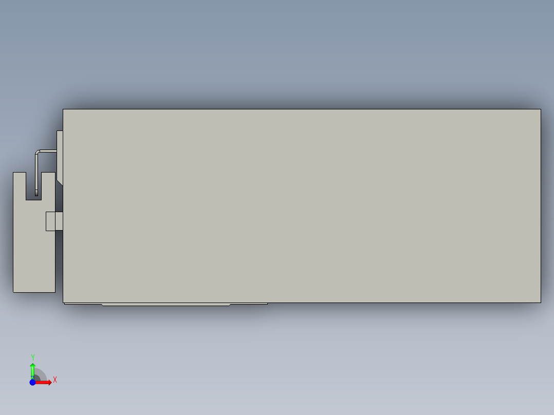 直线模组LHA6-S650-L-200W(16丝杆)设计图纸前视图