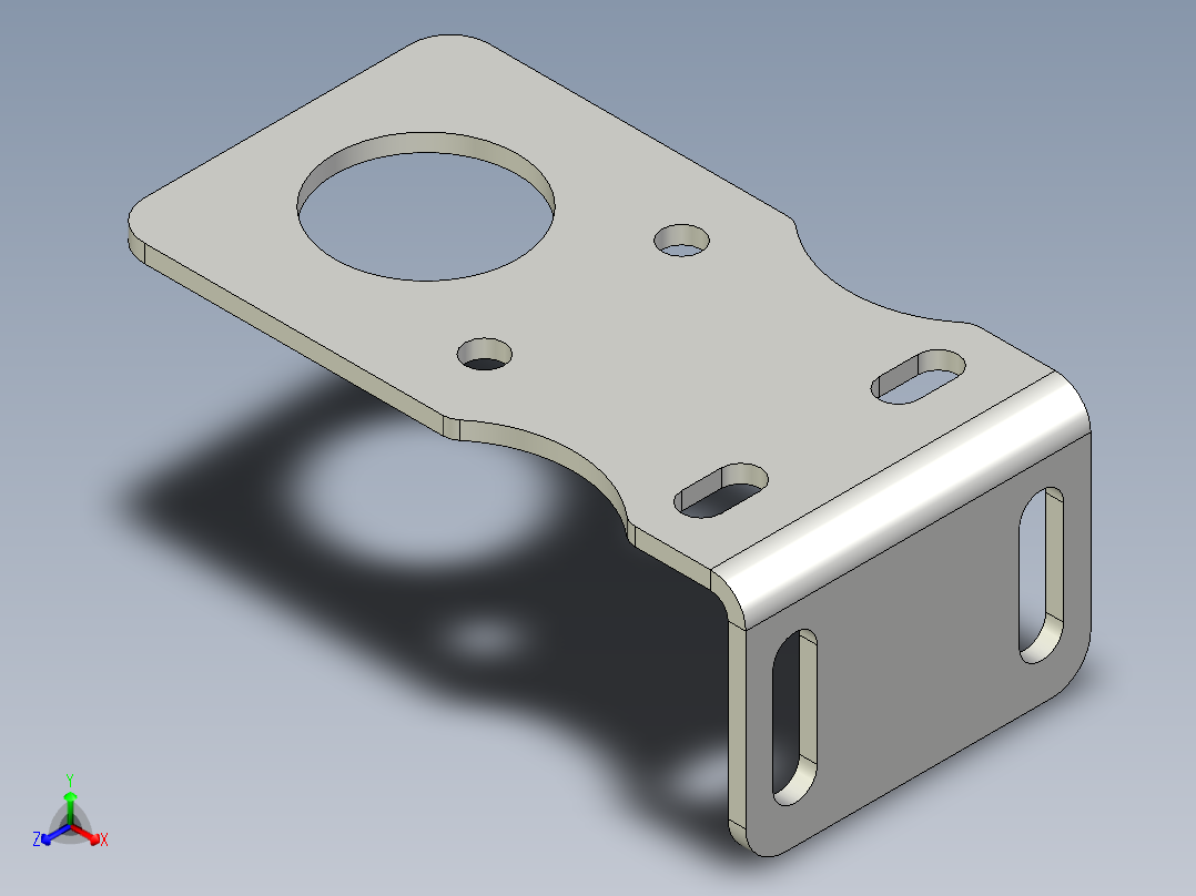 光电_激光传感器03)S18-ZJ支架正等轴测图