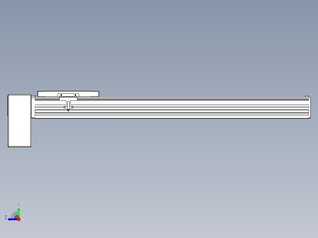 同步带全封闭直线模组TPA-HCB-120D-90-L550-RP-C-P40-N3右视图