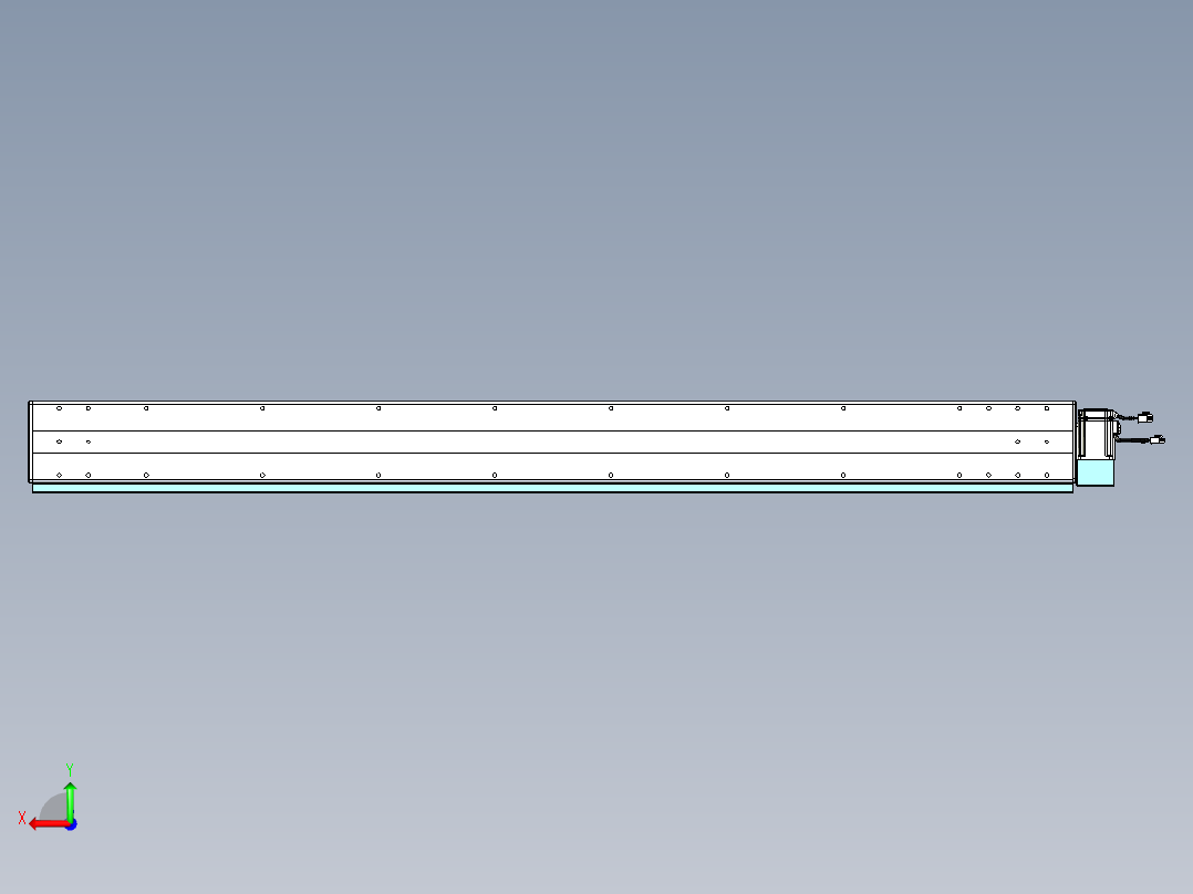 威洛博VBC同步带传动一无尘环境VBC14-L45-S1500-BLD-ZP40-C3后视图