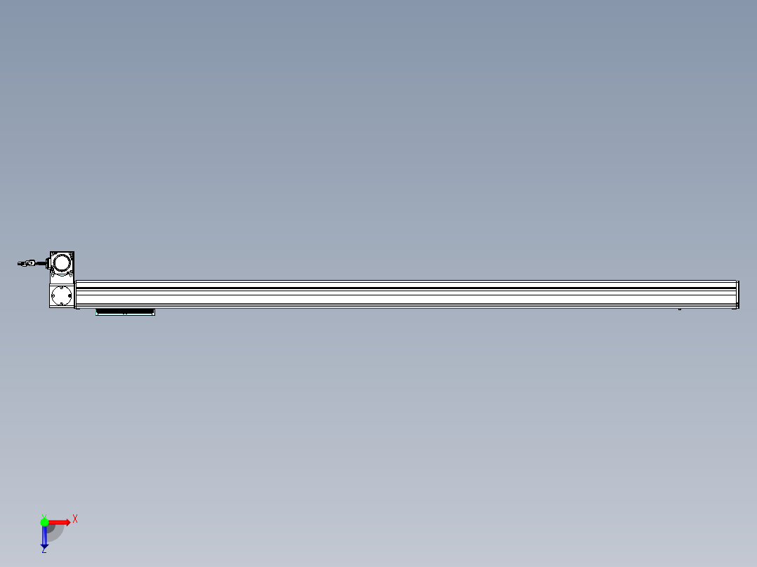 威洛博VBC同步带传动一无尘环境VBC14-L45-S1500-BLD-ZP40-C3俯视图