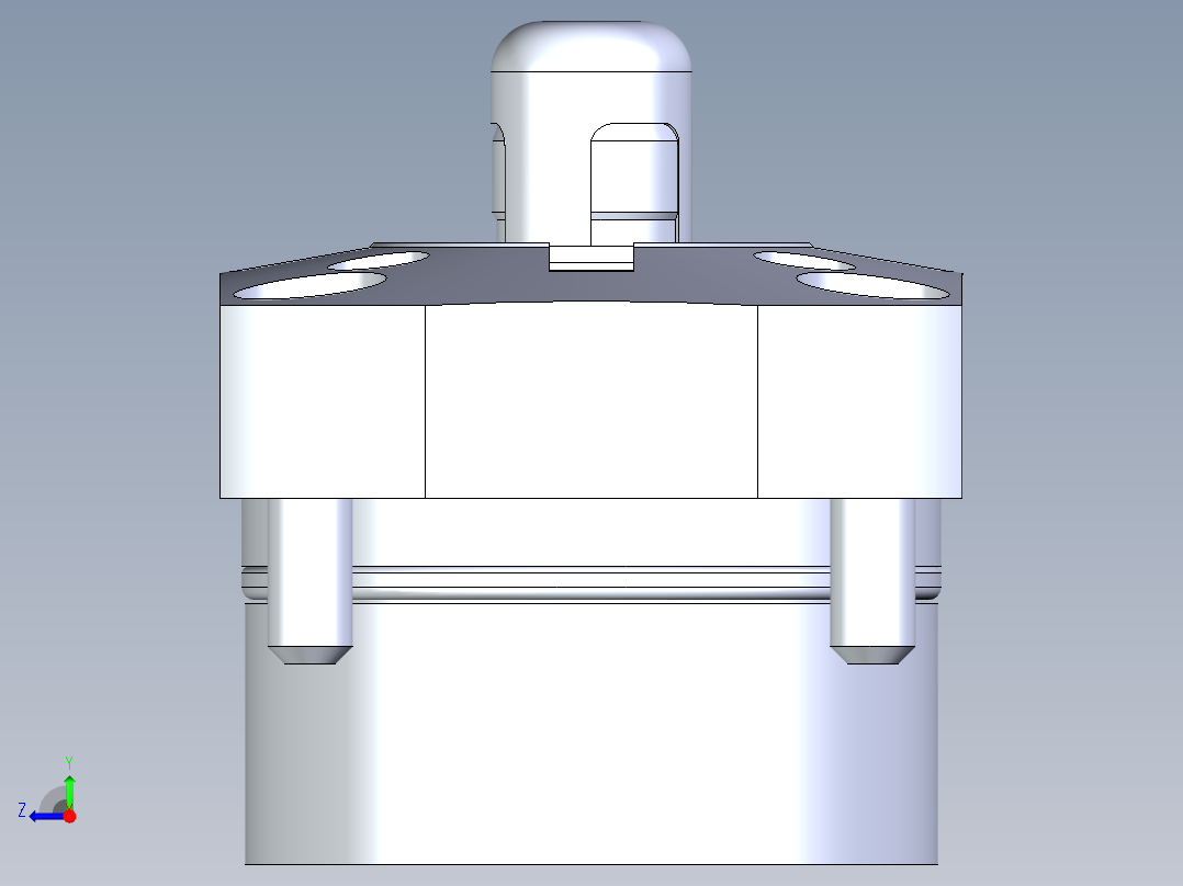 KOSMEKSFK2120-GN多系列多零件图纸模型右视图