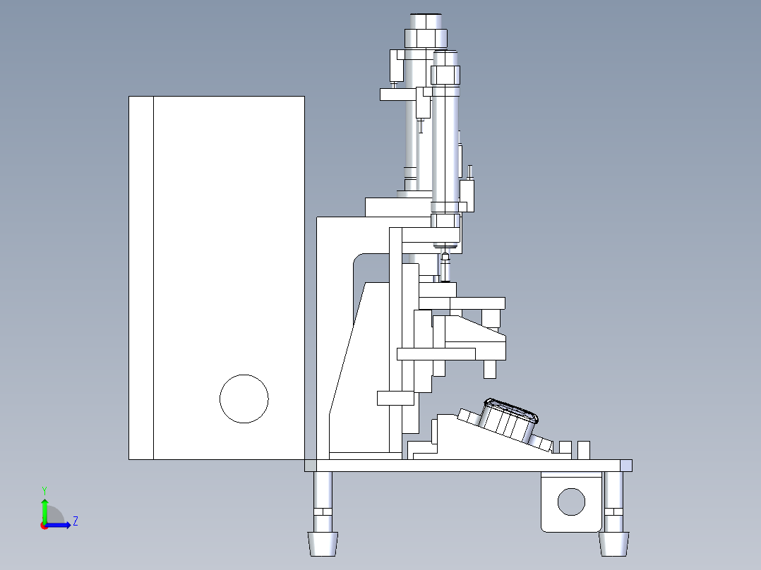 手机壳测试治具2左视图