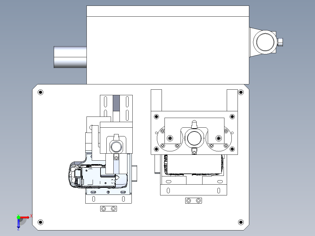 手机壳测试治具2俯视图