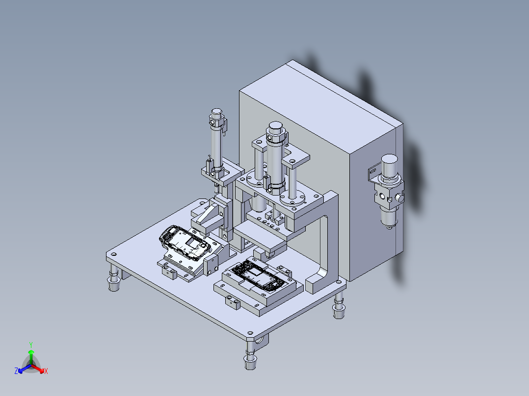 手机壳测试治具2正等轴测图