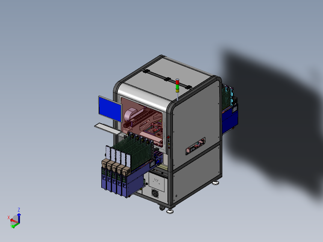 异形插件机（sw21可编辑+工程图）