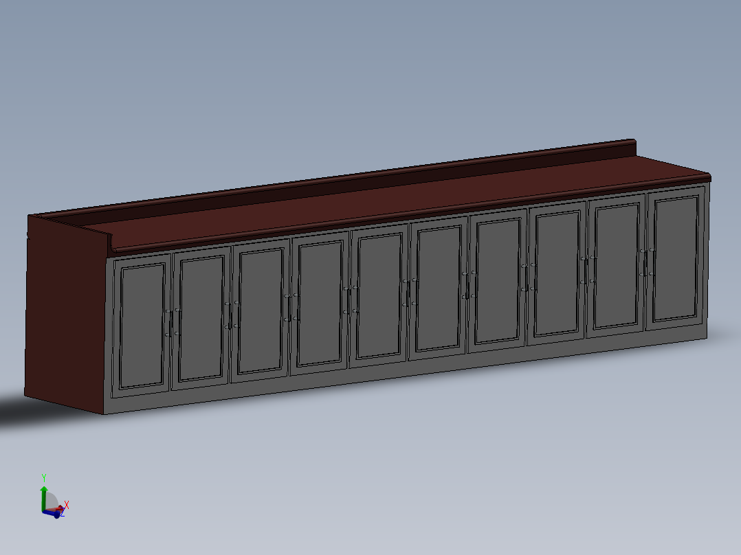 SolidWorks柜台的<span style='color: red'>橱柜</span>