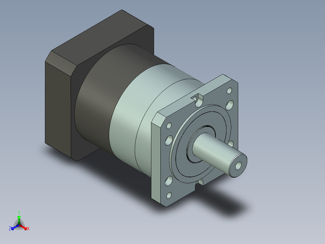 直齿PLF160-L1-LC 42-114.3-200-M12.stp正等轴测图