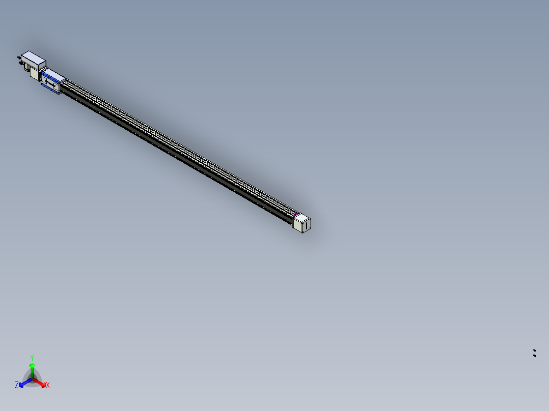 威洛博LB.GB同步带传动--欧规系列GB8-L96-S2450-BR-P40正等轴测图