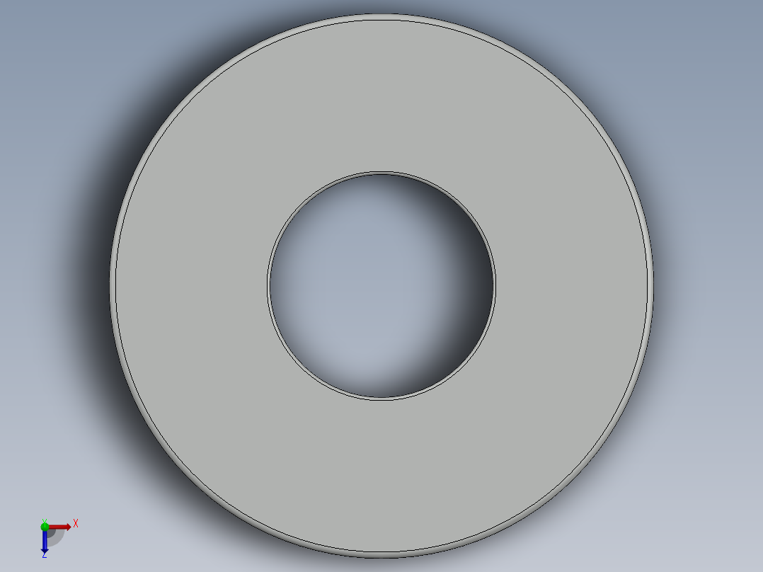 紧固件-0.6250 Flat Washer俯视图