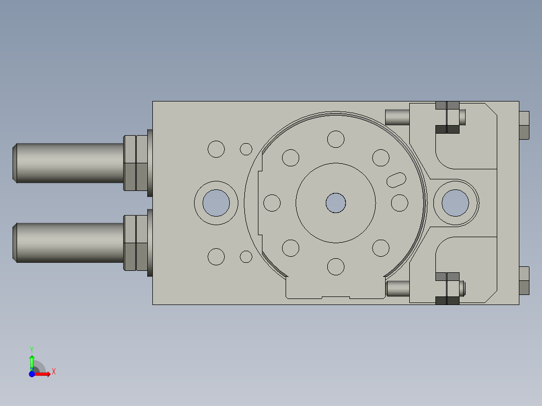 旋转气爪PRC16ST-180前视图