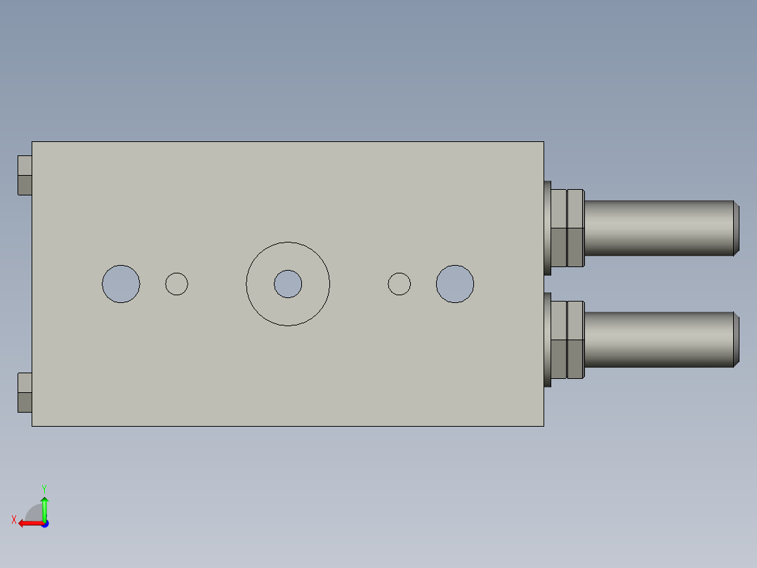 旋转气爪PRC16ST-180后视图