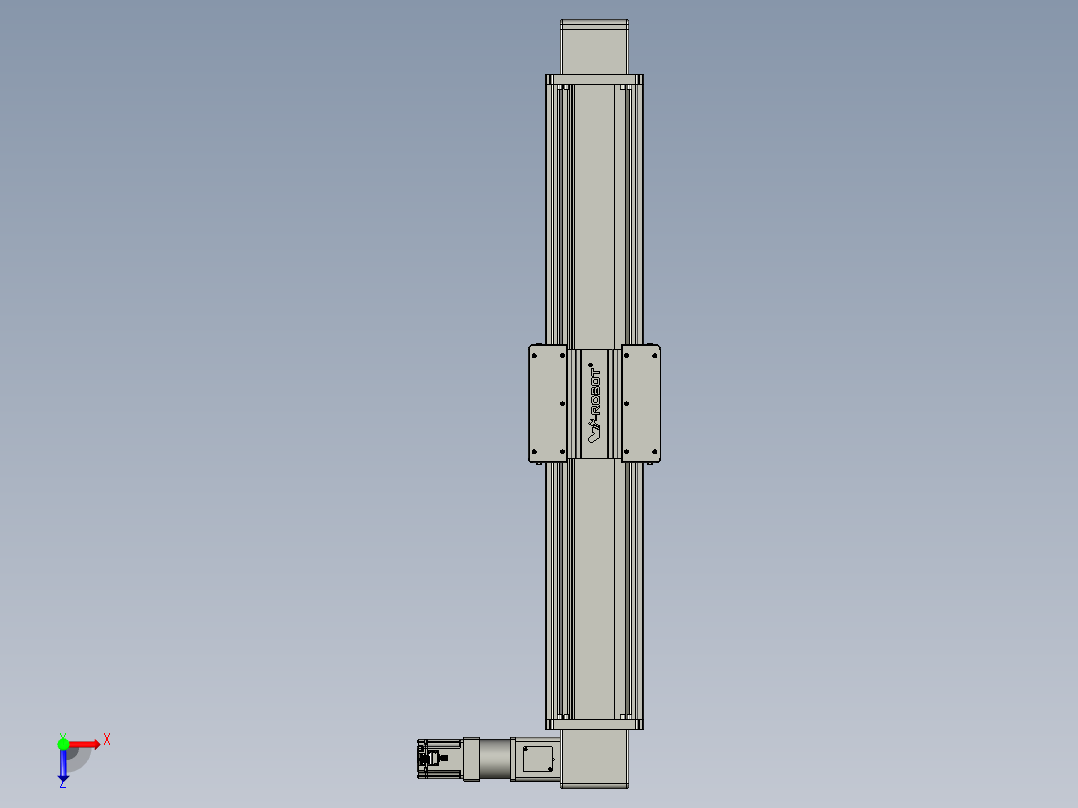 威洛博直线电机模组EB20-L224-S1000-R-ZP75-MS3-5K俯视图