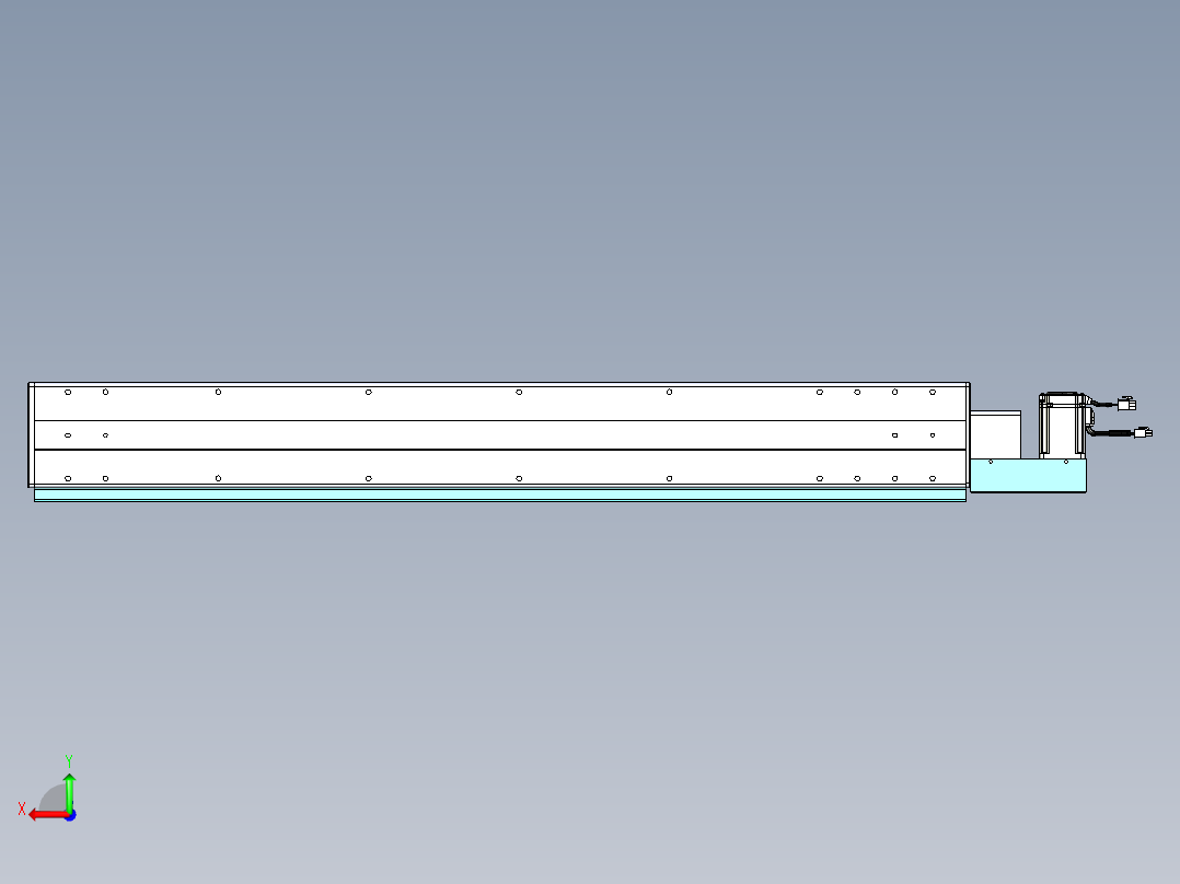 威洛博VBC同步带传动一无尘环境VBC14-L45-S950-BL-ZP40-C3后视图