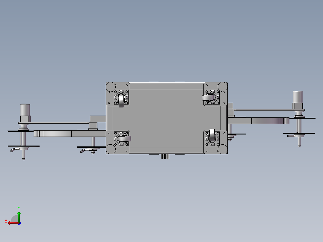 非标全自动插针裁切机后视图