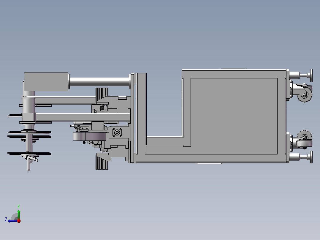 非标全自动插针裁切机右视图
