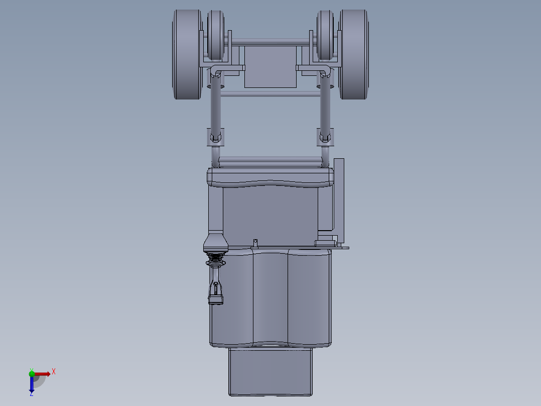 电动轮椅车设计[病人护理车]含三维sw俯视图