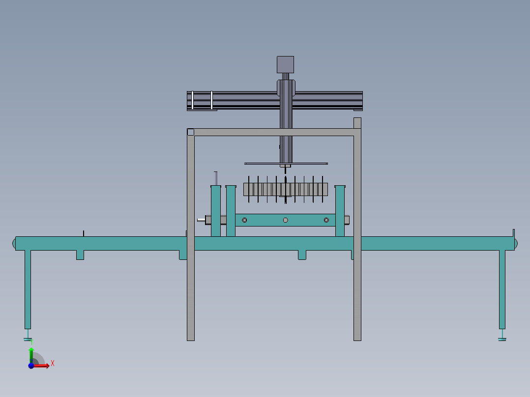 内托自动装箱sw20可编辑前视图