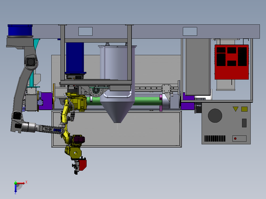 智能不锈钢焊接生产线sw17俯视图