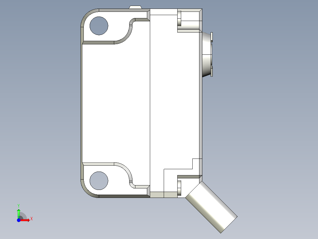 基恩士PZ-G51N_P_52N_P-R_kc图纸模型前视图