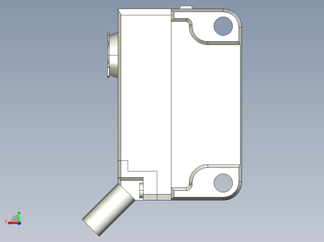 基恩士PZ-G51N_P_52N_P-R_kc图纸模型后视图