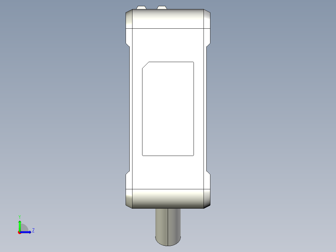 基恩士PZ-G51N_P_52N_P-R_kc图纸模型左视图