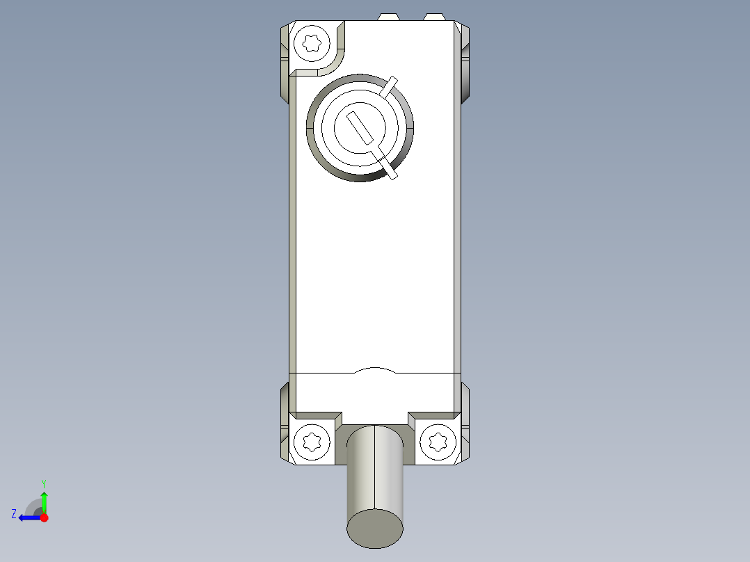 基恩士PZ-G51N_P_52N_P-R_kc图纸模型右视图