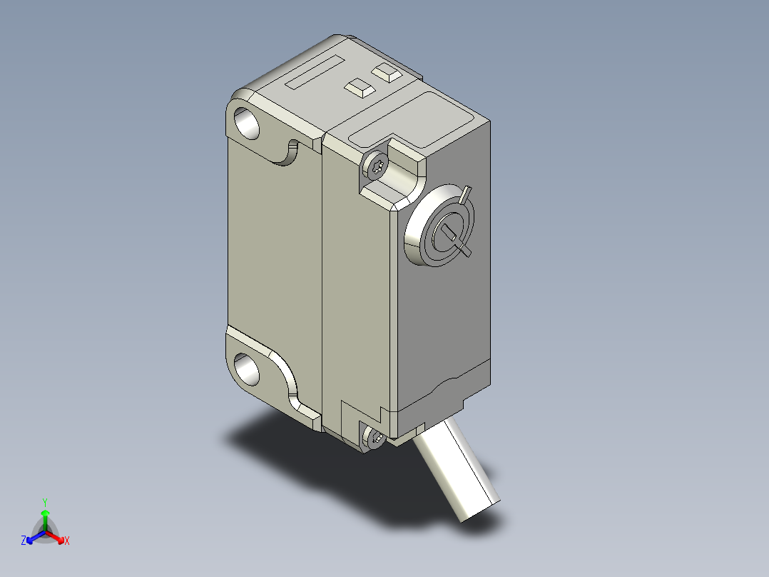 基恩士PZ-G51N_P_52N_P-R_kc图纸模型正等轴测图