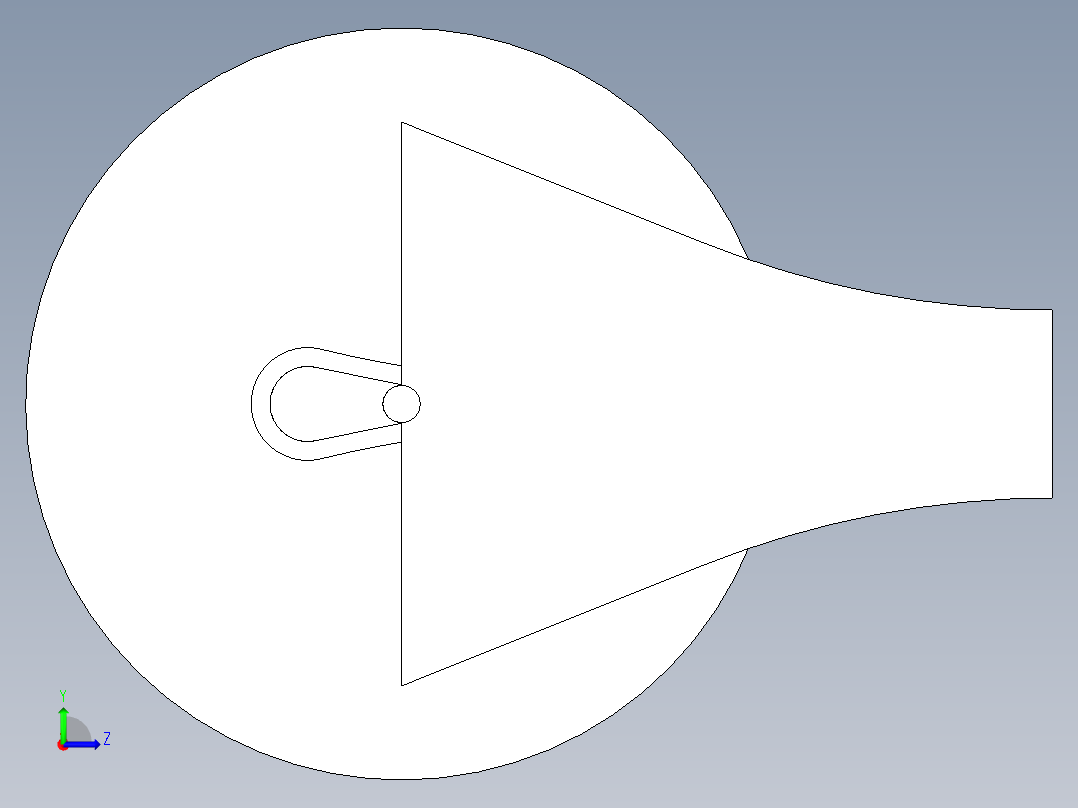 简易四缸发动机左视图