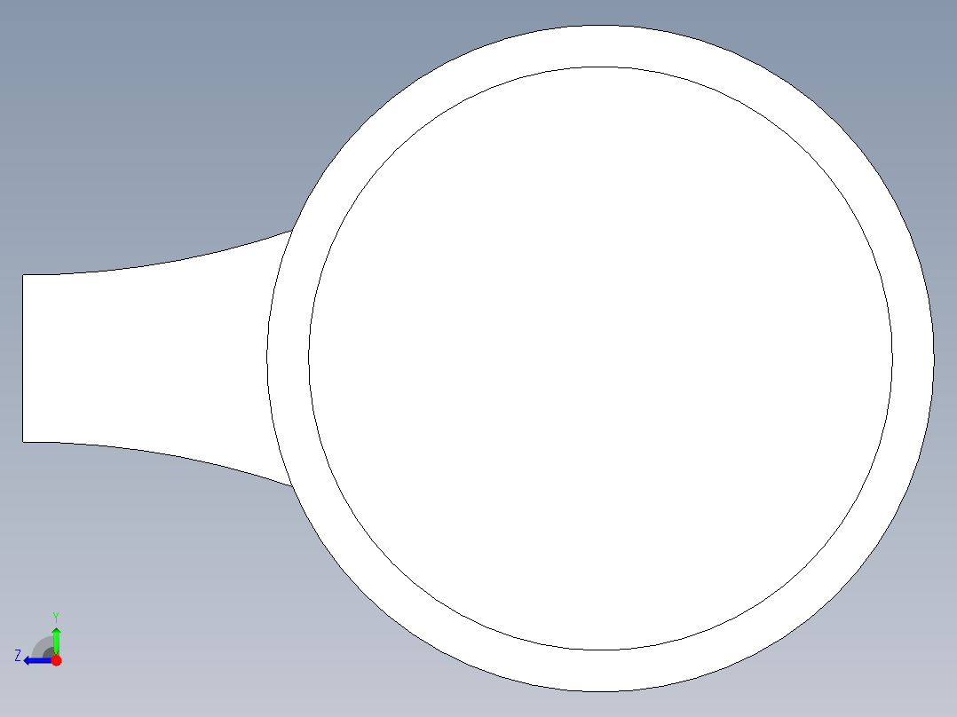 简易四缸发动机右视图