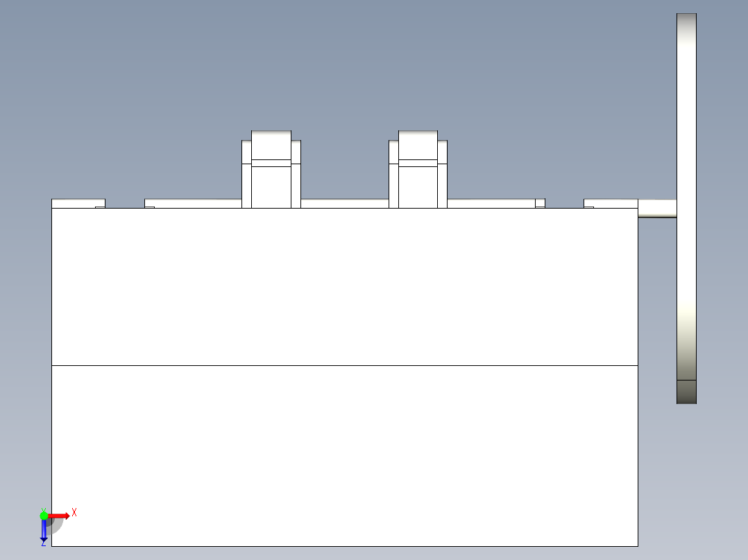 简易四缸发动机俯视图