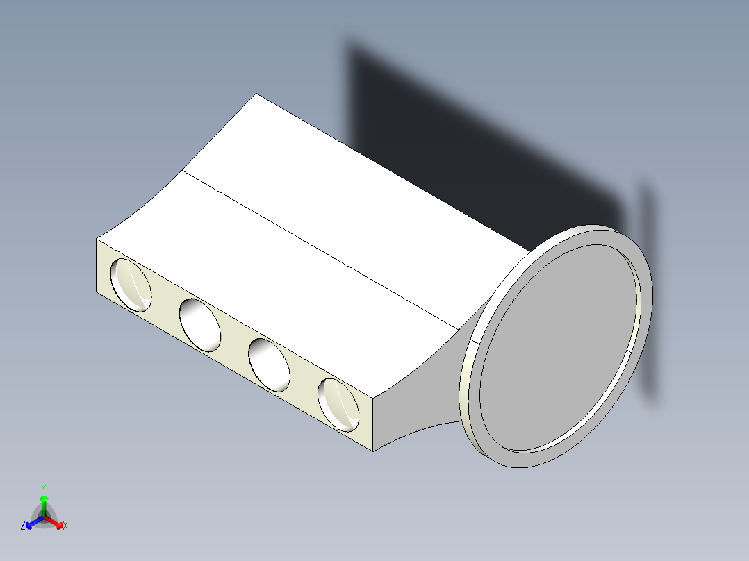 简易四缸发动机正等轴测图