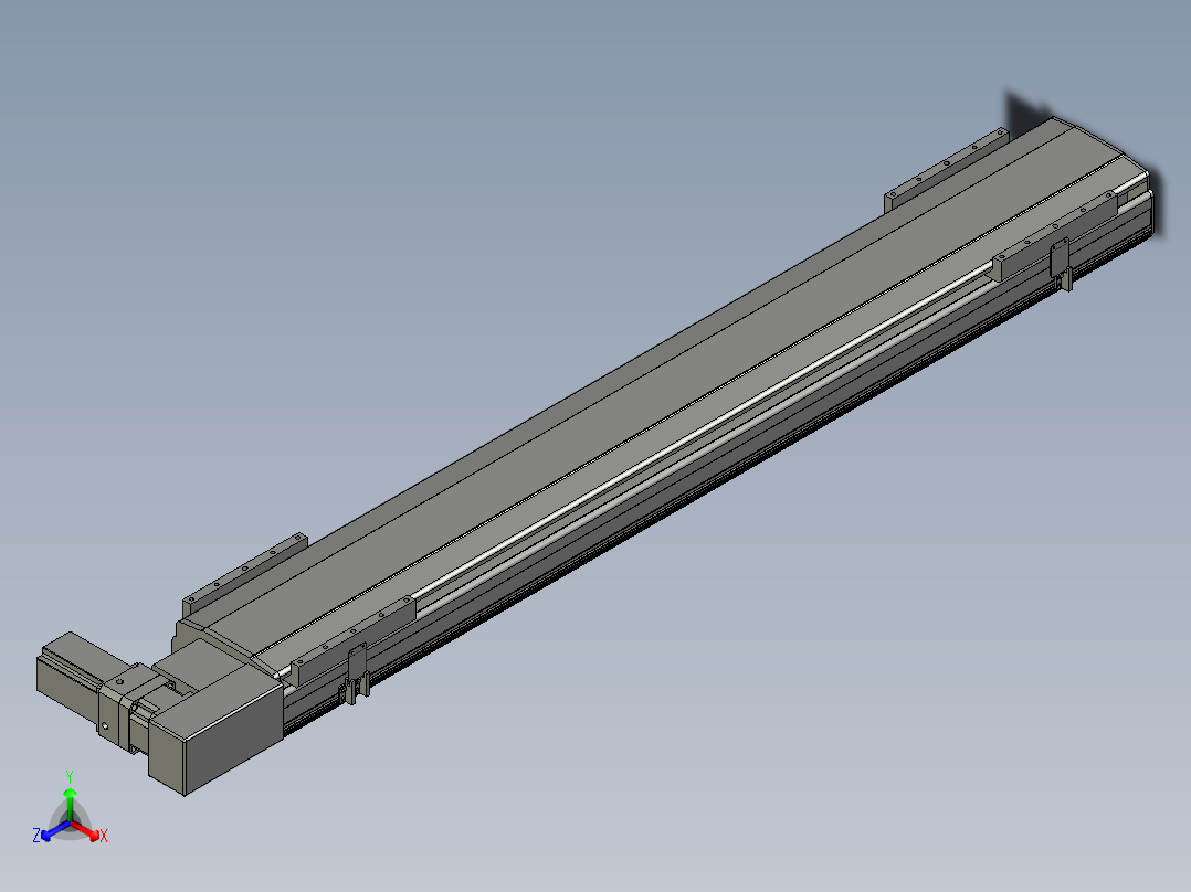 直线模组LHB21-L40-S1350-BR设计图纸