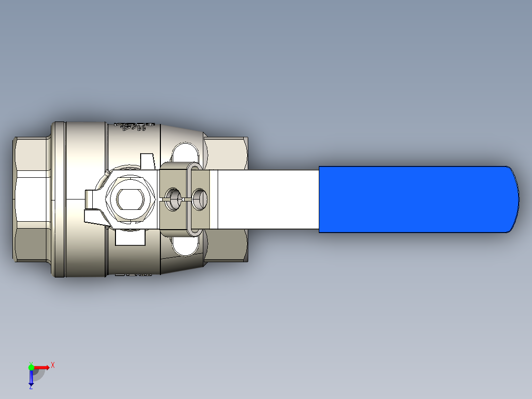 阀门模型-__________DN32俯视图