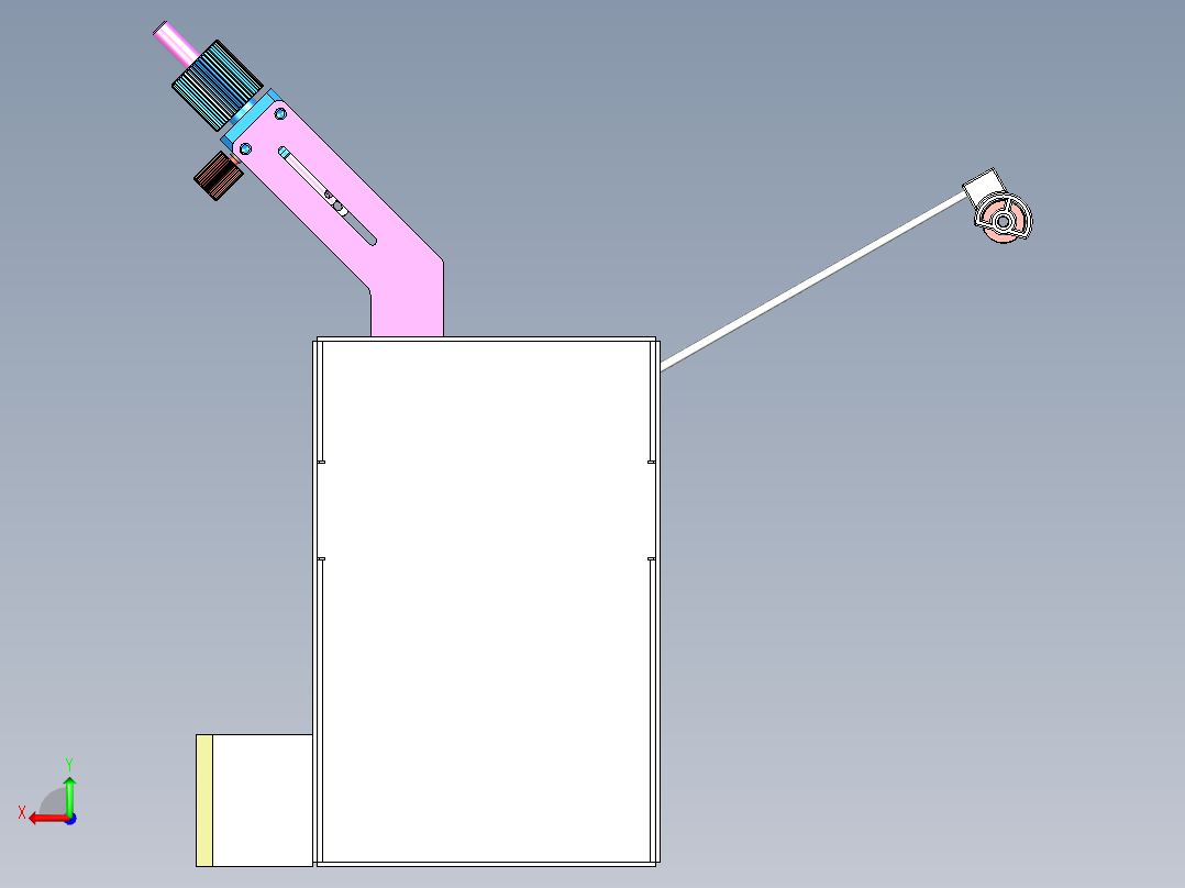 张力器三维模型后视图